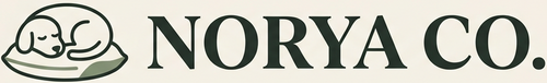 Logo NORYA CO. a tema animali con sfondo avorio